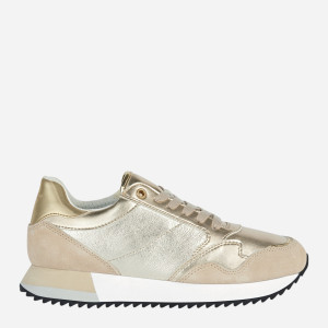 Sneakersy damskie do kostki Geox D25RTB0BN22-C2XH6 38 24.7 cm Kremowy/Złoty (8056206177239). Buty sportowe damskie