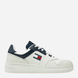 Sneakersy męskie do kostki Tommy Jeans EM0EM01395-DW4 44 Białe (8720638202882). Buty sportowe męskie