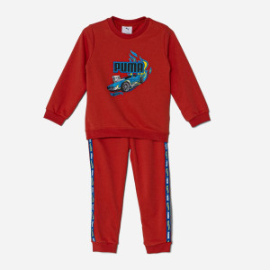 Dres chłopięcy (bluza bez kaptura + spodnie) Puma x Hot Wheels Minicats Crew Set Inf 63007315 74 cm Czerwony (4067983573576). Komplety sportowe chłopięce