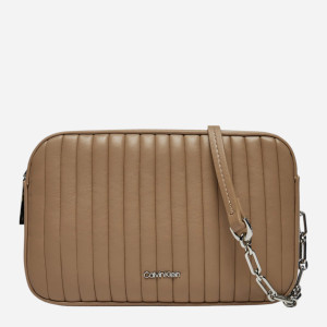 Torebka crossbody damska mała Calvin Klein K60K613078-PAI Jasnobrązowa (8721107067322). Torebki i torby