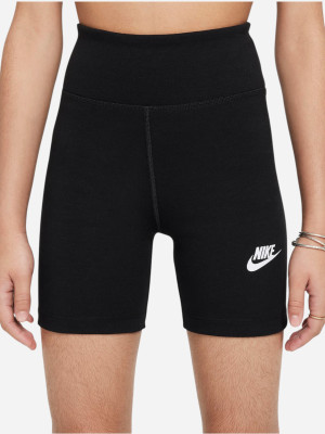 Kolarki młodzieżowe dla dziewczynki Nike Sportswear Classic FZ5581-010 M (137-147 cm) Czarne. Spodenki dziewczęce