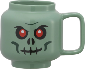 Kubek Lego Szkielet ceramiczny szaro-zielony 530 ml (5711938247959). Kubki i filiżanki