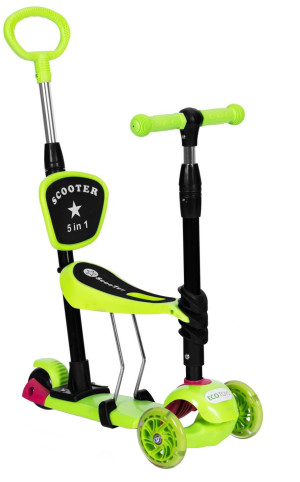 Hulajnoga dziecięca EcoToys 3 w 1 YM-SW-6 Zielona (5903769979004). Hulajnogi dla dzieci