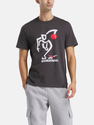 Koszulka męska bawełniana Reebok Gs Hs Attack Tee 100218839 S Ciemnoszara (1200161542190). T-shirty męskie