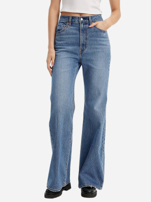 Jeansy dzwony damskie z wysokim stanem Levi's A7503-0009 30-34 Błękitne. Jeansy damskie