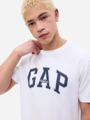Koszulka męska bawełniana długa Gap 797924-02 S Biała. T-shirty męskie