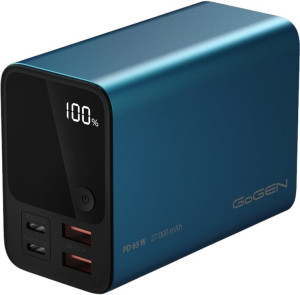 Powerbank GoGEN 27000 mAh PD 65 W Blue (GOG-PB270001BL). Powerbanki