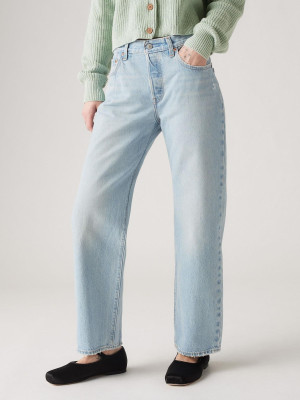 Jeansy regular fit damskie Levi's 501 90S Ankle By Your Side A9150-0001 29-27 Błękitne (5401157502860). Jeansy damskie