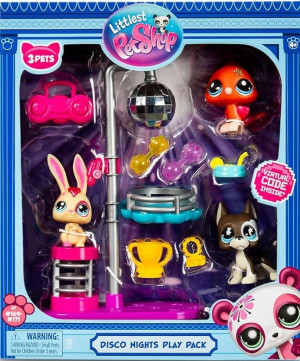 Zestaw do zabawy Hasbro Littlest Pet Shop Disco Nights Play Pack (0885561006377). Figurki superbohaterów