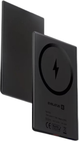 Powerbank Evelatus Super Slim Magnetic Wireless 5W 3000 mAh Black (4752192098971). Powerbanki