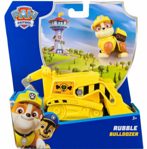 Buldożer Spin Master Paw Patrol Basic Vehicle Rubble z figurką 6061806 (0681147037540). Autka i pojazdy zabawkowe