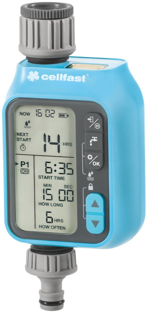Elektroniczny sterownik nawadniania Cellfast Chronos 52-097 (5907512608999). Sterowniki nawadniania