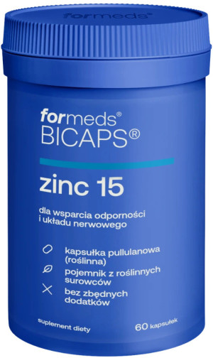 Suplement diety Formeds Bicaps Zinc 15 60 kapsułek (5903148622712). Witaminy i minerały