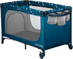 Łóżeczko turystyczne RICOKIDS 125 x 65 x 78 cm RK-240 Navy Blue (724002) (5903890628284). Łóżeczka turystyczne i kojce dla dzieci