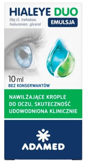 Krople do oczu Adamed Hialeye duo 10 ml (5900411005593). Akcesoria i płyny do soczewek