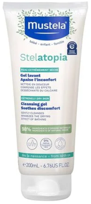 Żel Mustela Stelatopia Cleansing Gel oczyszczający 200 ml (3504105019846 / 3504105033637). Kosmetyki pielęgnacyjne dla dzieci i niemowląt