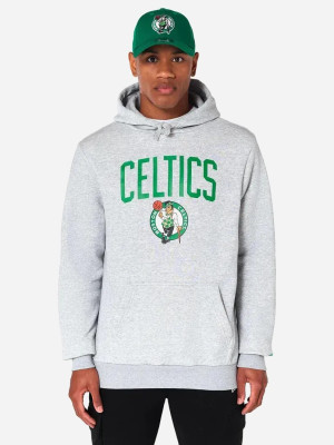 Bluza męska z kapturem kangurka New Era Celtics 60505438 S Jasnoszara (0197883645883). Bluzy z kapturem męskie