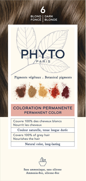 Farba do włosów Phyto Color 6 Dark Blonde Ciemny blond (3338221002648). Farby do włosów