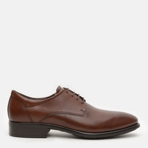 Buty derby męskie skórzane ECCO Citytray 51273401053 46 30.2 cm Brązowe (825840931167). Półbuty męskie
