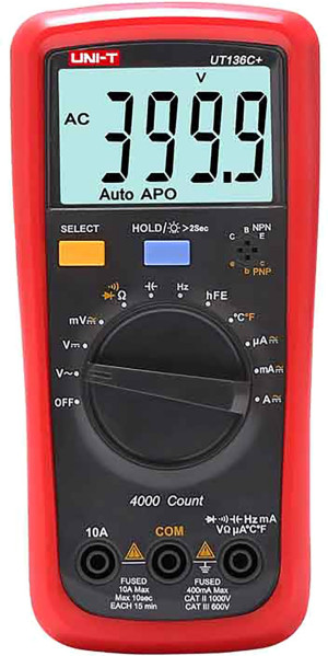 Miernik uniwersalny UNI-T UT136C+ (MIE0399). Multimetry