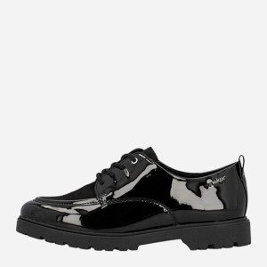 Buty derby damskie sznurowane Rieker 45500-00 40 (6.5UK) Czarne (4061811554485). Półbuty damskie