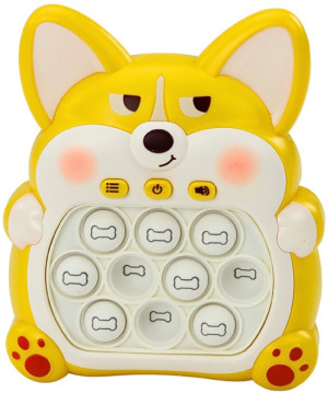 Gra zręcznościowa Lean Toys Pop-it Konsola Lisek 7 Trybów gry Żółta (5905991023005). Antystresy