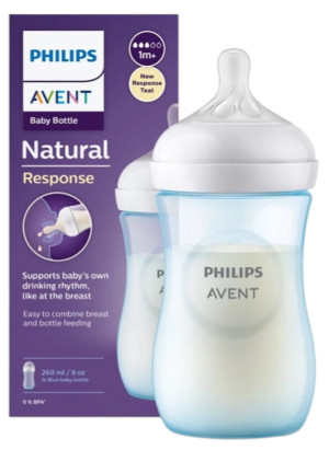 Butelka do karmienia Philips AVENT Natural Response 260 ml 1m+ Niebieska SCY903/21 (8710103989677). Butelki do karmienia dzieci