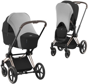 Osłona przeciwsłoneczna Cybex Sun Sail Light Grey (4063846240036). Akcesoria do wózków dziecięcych i fotelików samochodowych
