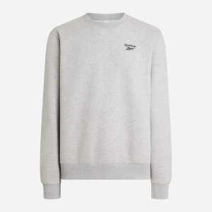 Bluza bez kaptura męska Reebok Kai Small Logo Crewneck Swe 100240742 2XL Jasnoszara (1200175387138). Bluzy bez kaptura męskie