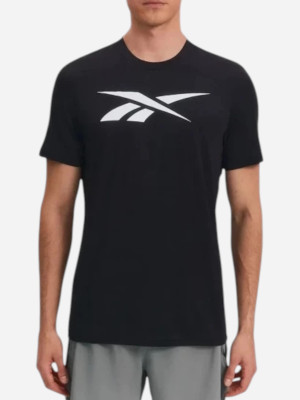 Koszulka sportowa męska Reebok Jimmy Vector Standar 100242102 2XL Czarna (1200175851387). Koszulki sportowe męskie