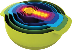 Zestaw pojemników Joseph Joseph Nest 9 elementów (5028420400311). Miski i pojemniki do mieszania