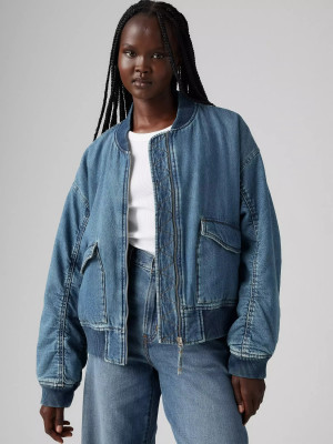 Kurtka jeansowa damska Levi`s A7262-0009 L Niebieska. Kurtki jeansowe damskie