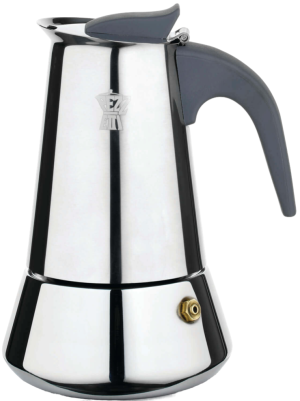 Kawiarka Pezzetti Steelexpress STEEL06CPX na 6 filiżanek 300 ml srebrzysta (8000743006477). Kawiarki