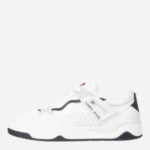 Sneakersy damskie skórzane Tommy Hilfiger EN0EN02668-YBL 40 Białe (8720637378472). Buty sportowe damskie