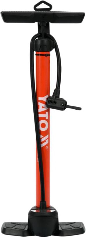 Pompa tłokowa YATO z manometrem 8 Bar 65 cm (YT-73521). Kompresory samochodowe