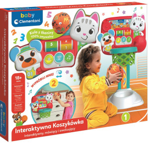 Interaktywna koszykówka Clementoni Baby 50384 (8005125503841). Zabawki dla niemowląt