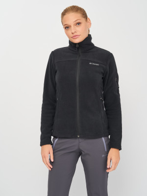 Bluza damska rozpinana streetwear polarowa Columbia Fast Trek II Jacket 1465351010 XL Czarna (886535600454). Bluzy damskie streetwear