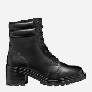Trzewiki damskie skórzane Geox D Damiana D56QCC-043TU-C9999 38.5 Czarne (8058192444913). Buty za kostkę damskie
