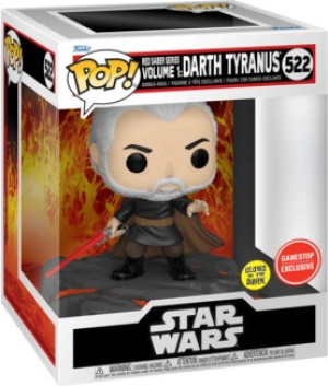 Figurka Funko Pop! Deluxe Disney Star Wars Red Saber Series Vol.1 Darth Tyranus 9 cm (889698632966). Figurki superbohaterów