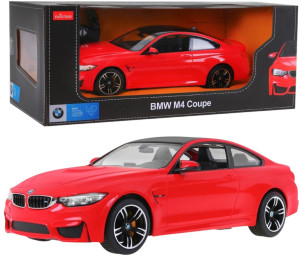 Samochód zdalnie sterowany Rastar BMW M4 Coupe Czerwony (5903864900651). Samochody zdalnie sterowane
