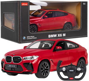 Samochód zdalnie sterowany Rastar BMW X6 M Czerwony (5903864956122). Samochody zdalnie sterowane