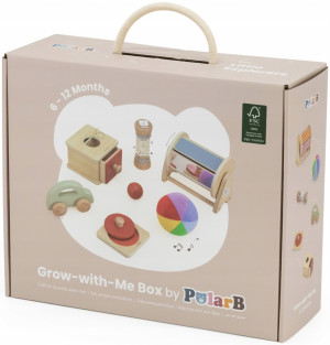 Zestaw zabawek edukacyjnych Viga Grow-with-Me Box od 6 do 12 miesięcy (6971608442629). Zabawki dla niemowląt