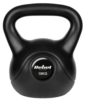 Kettlebell Rebel Active RBA-2319 bitumiczny 18 kg (5901890111515). Kettlebell