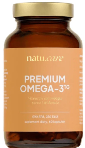 Suplement diety Natu.Care Premium Omega 3 TG 750 mg 60 kapsułek (5905943690002). Oleje rybne i kwasy omega