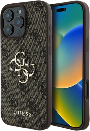 Etui Guess 4G Big Logo do Apple iPhone 16 Pro Brown (3666339327583). Etui i pokrowce na telefony
