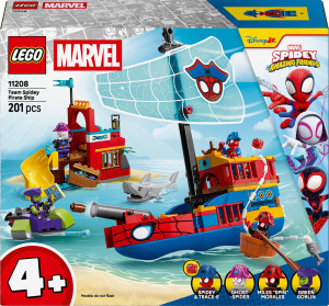 Zestaw klocków LEGO Spidey Statek piracki drużyny Spidey’ego 201 element (11208). Klocki