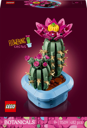 Zestaw klocków LEGO Botanicals Kwitnący kaktus 482 elementy (11509). Klocki
