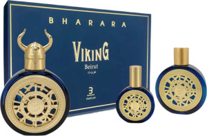 Zestaw unisex Bharara Viking Beirut Woda perfumowana 100 ml + Perfumy 30 ml + Balsam do ciała 180 ml (850050062288). Perfumy damskie