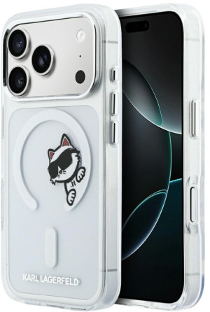 Etui Karl Lagerfeld IML Peekaboo MagSafe do Apple iPhone 17 Pro Transparent (3666339607012). Etui i pokrowce na telefony