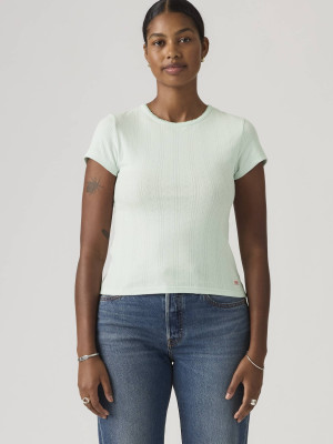 T-shirt damski bawełniany Levi`s Dry Goods Tee 005IM-0006 M Miętowy (5401187817095). T-shirty damskie
